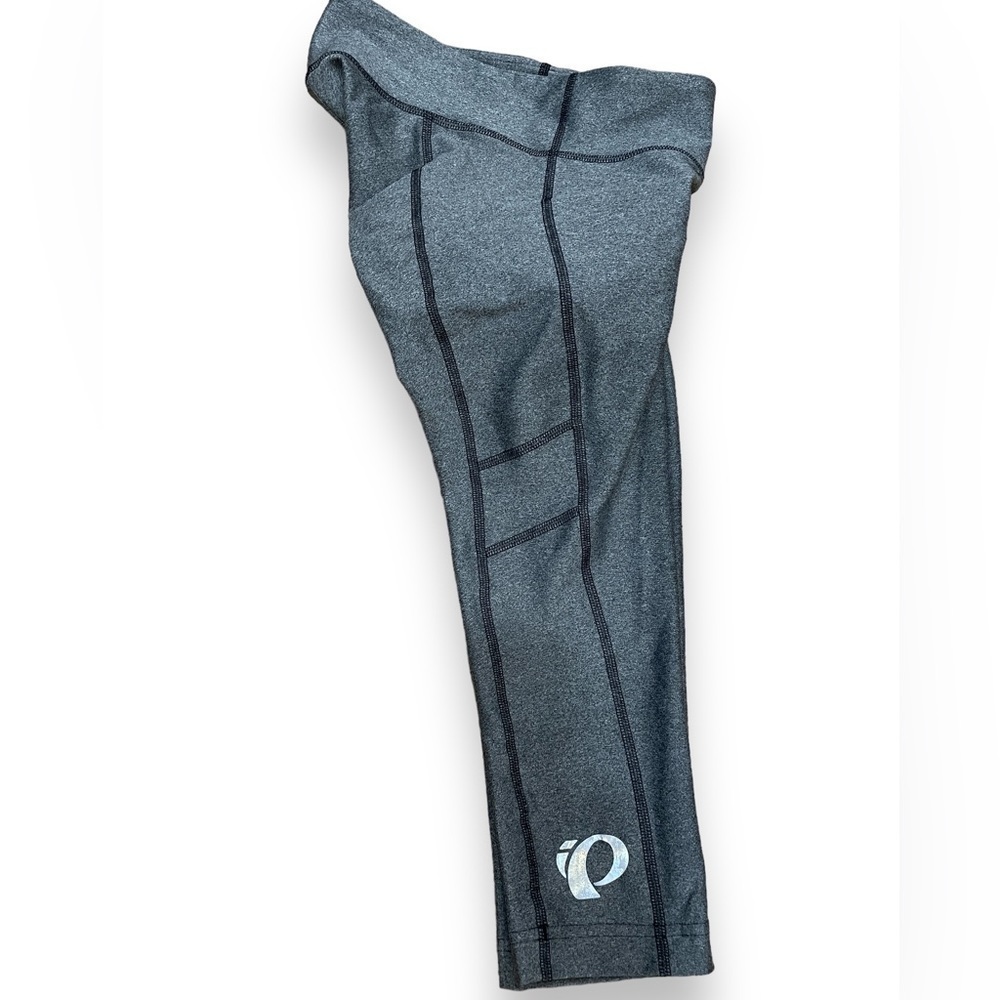 Iq Pearl iZUMi Cycling Thick Padded knee length shorts Heather gray compression